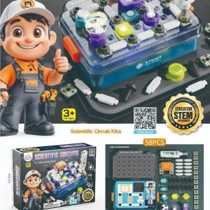 کیت مدار الکترونیکی با 12 نقشه دریل برقی،چراغ،موزیک و...