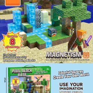 لگو مگنتی مغناطیسی ماینکرافت 36 قطعه 8 عدد شخصیت