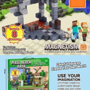 لگو مگنتی مغناطیسی ماینکرافت 36 قطعه 8 عدد شخصیت