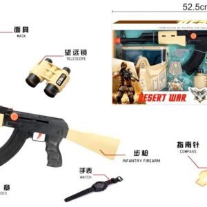 ست ارتشی با تفنگ کلاش