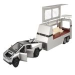 ماشین تسلا فلزی با کمپر ایستگاه شارژ موتور آدمک - Image 4