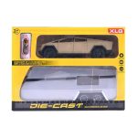 ماشین تسلا فلزی با کمپر ایستگاه شارژ موتور آدمک - Image 2