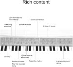 پیانو 37 کلید با صندلی - Image 5