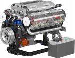 لگو مدل موتور V8 شماره 10088 - 552 قطعه مولد کینگ - Image 5