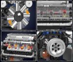 لگو مدل موتور V8 شماره 10088 - 552 قطعه مولد کینگ - Image 13