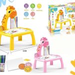 پروژکتور نقاشی زرافه چراغ دار دارای 3اسلاید