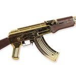 تفنگ تیر ژله ای کلاش AK47 طلایی حرفه ای